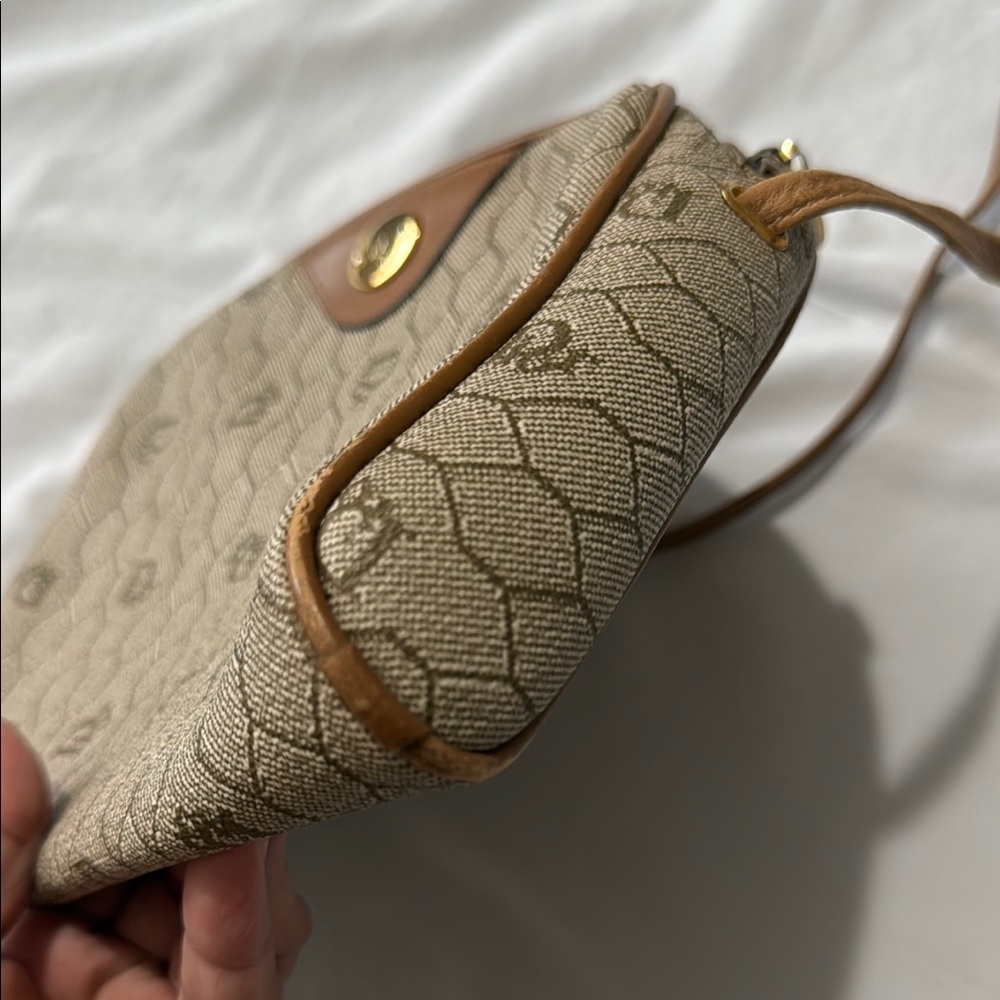 Dior Brown Shoulder Bag with Monogram Pattern - Picture 2 of 4